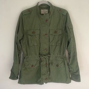 Lucky Brand 5-Pocket Army Green Utility Cargo Jacket